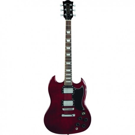 EKO DV10 Chitarra El Tranparent Red