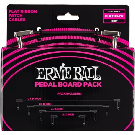 ERNIE BALL 6387 Cavo Patch pedalini bianco Multipack